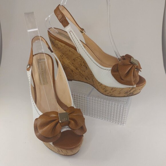 Jorge Bischoff Wedge Platform Sandals - Picture 1 of 16
